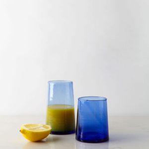 "NOMAD" Large Recycled Glass - Blue
