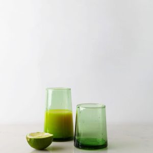 "NOMAD" Large Recycled Glass - Green