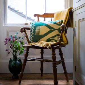 Canary Wool Ikat Throw