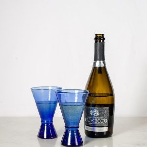 "NOMAD" Blue Recycled Wine Glass