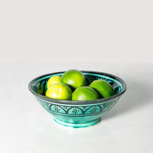 "Berber" Moroccan Dinner Bowl in Green