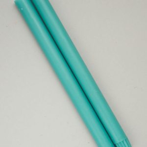 Pair of  Turquoise Dinner Candles