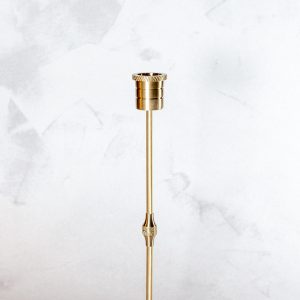 Serrated Brass Candle Holder - Small