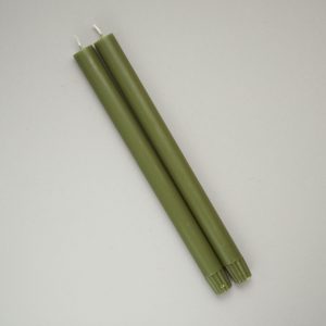 Pair of Sage Green Dinner Candles