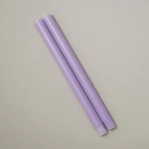 Pair of Lilac Dinner Candles