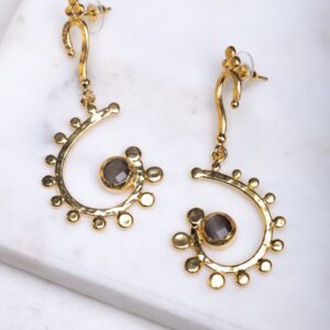 Purple Groovy Swirl Earrings