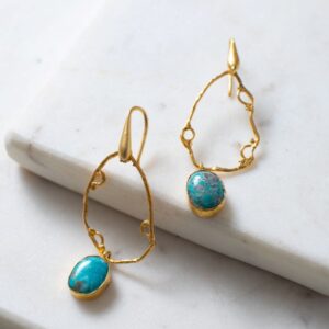 Turquoise Grecian Earrings