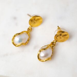 Pearl Hoop Earrings